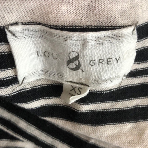 LOU & GREY HORIZONTAL STRIPED SLEEVELESS DRESS SIZE XS - Picture 3 of 4